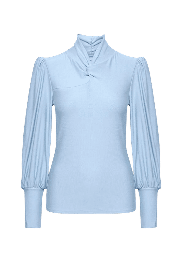 Gestuz - Topp RifaGZ Knot Blouse - Blå