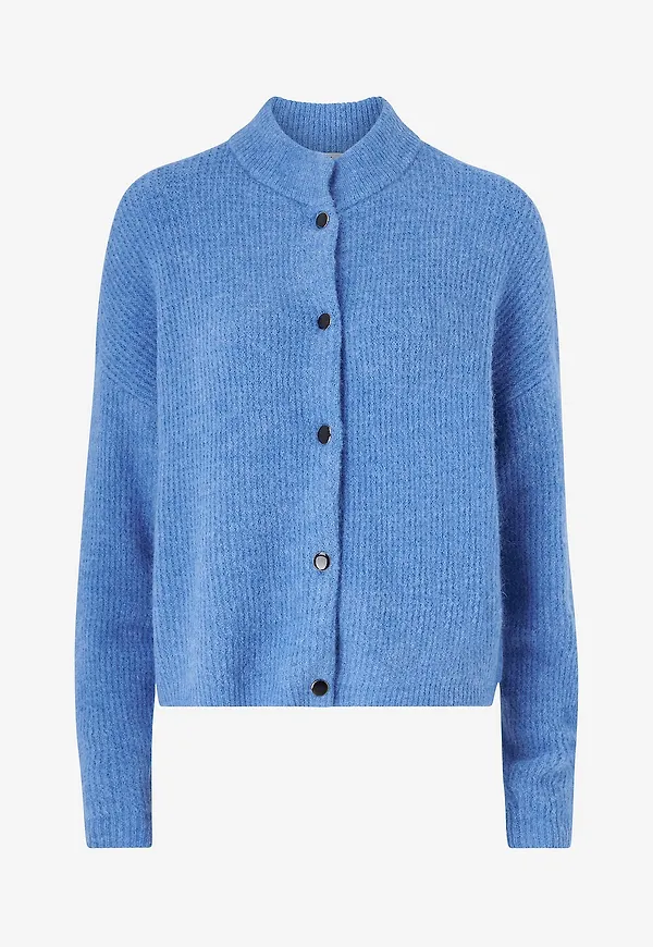 Gestuz - Cardigan AlphaGZ Short - Blå