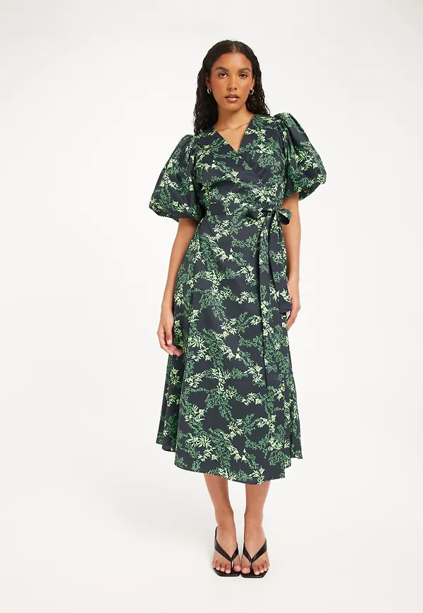 Gestuz - Grön - OmaiaGZ P wrap dress