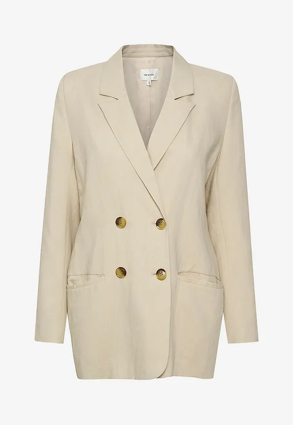 Gestuz - Kavaj PaulaGZ Linen Blazer - Beige