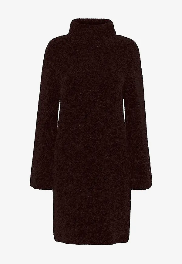 Gestuz - Klänning AlphaGZ Rollneck Dress - Grå
