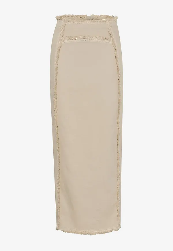 Gestuz - Maxikjol gzCatia Long Skirt - Beige