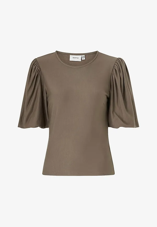 Gestuz - Topp RifaGZ Balloon Blouse - Brun