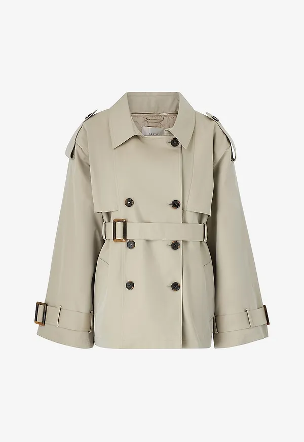 Gestuz - Trenchcoat BirdieGZ OZ Short - Beige