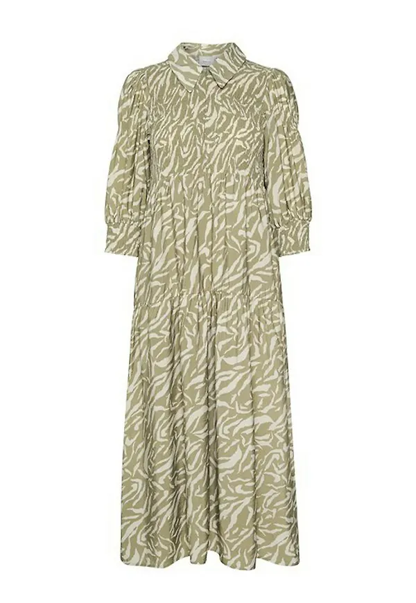 Gestuz AndaGZ Long Dress Beige, Dam