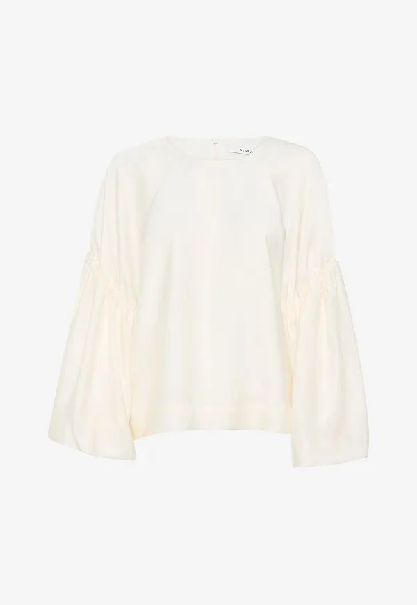Gestuz - Blus gzMalloon Blouse - Vit