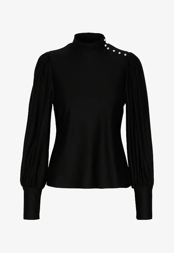 Gestuz - Blus RifaGZ Button - Svart