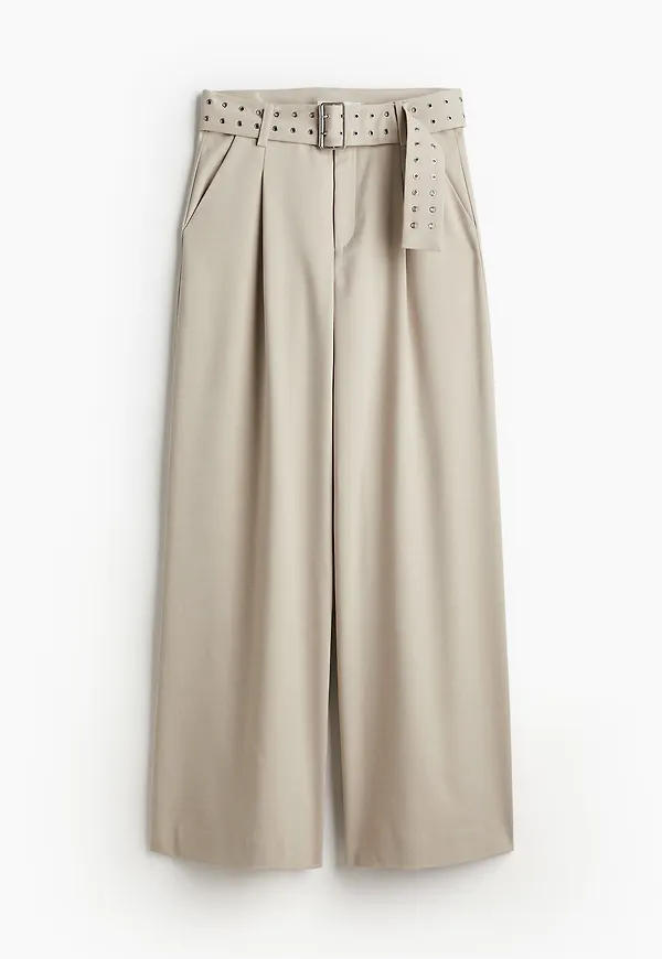 Gestuz Edithagz High Waist Pants Island Fossil, Byxor i storlek 36