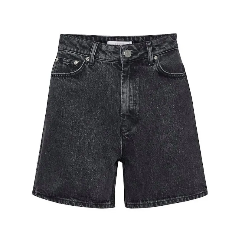 Gestuz Jeansshorts Svart, Dam