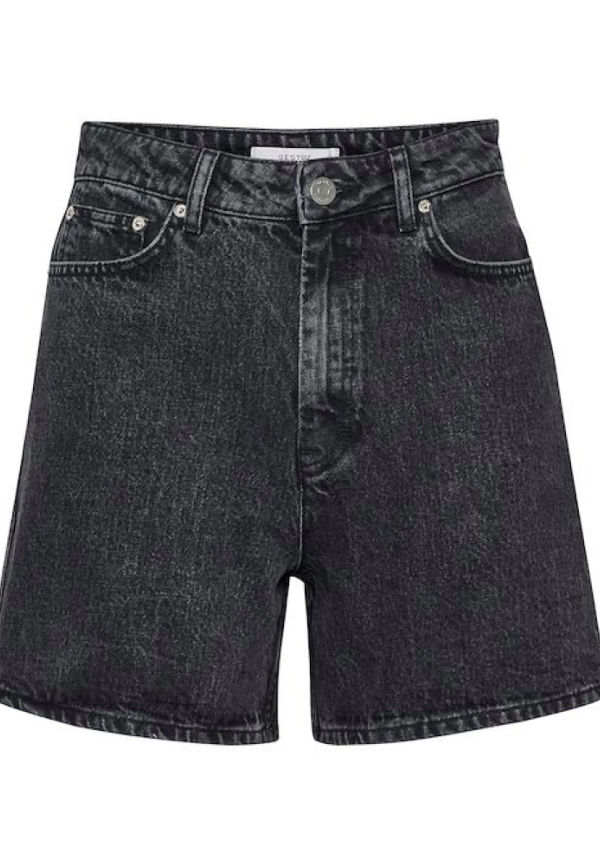 Gestuz Jeansshorts Svart, Dam
