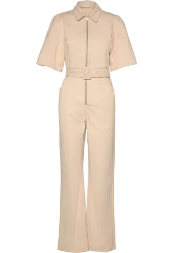 Gestuz Jumpsuit Beige, Dam
