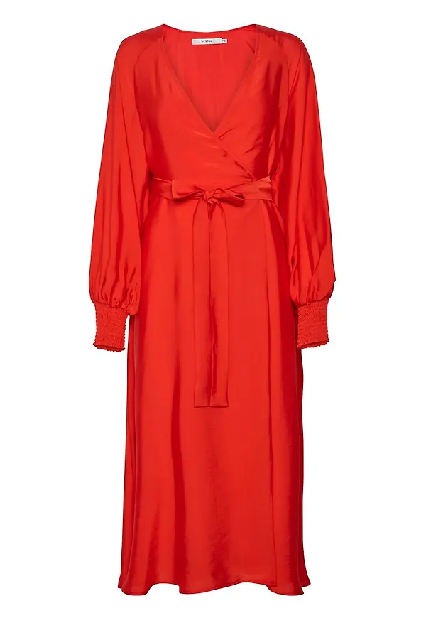 Gestuz LuellaGZ long wrap dress Röd, Dam