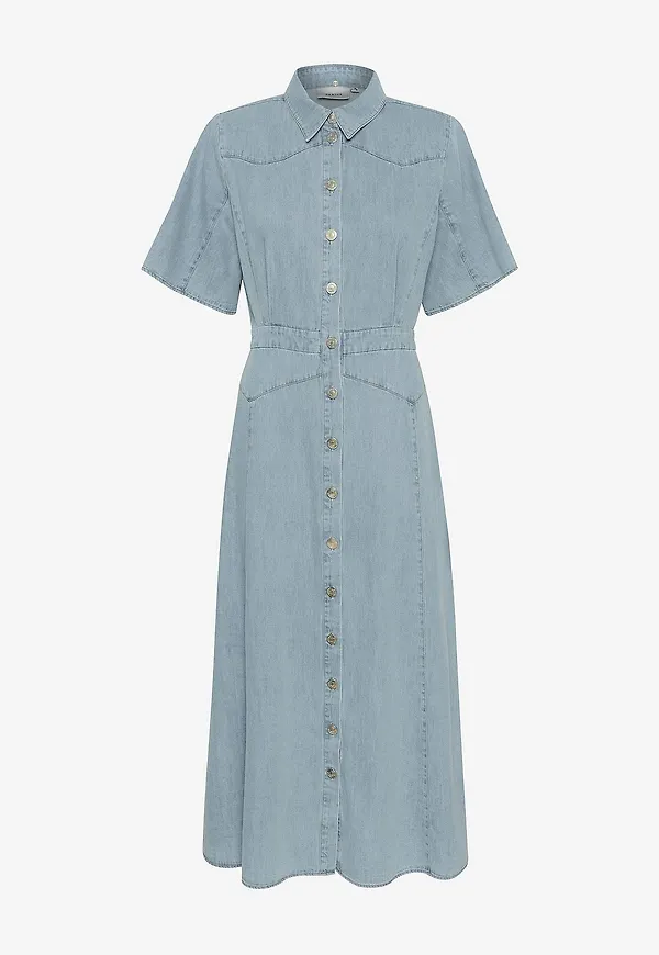 Gestuz - Maxiklänning gzSauda SS Long Dress - Blå