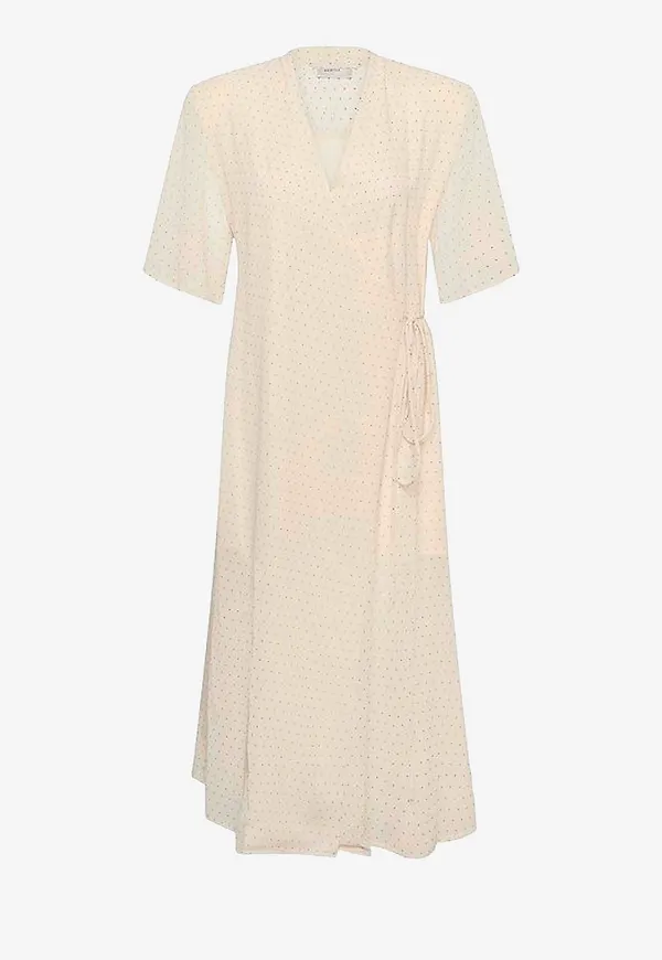 Gestuz - Omlottklänning Gzdorah P Wrap Dress - Vit – Ellos