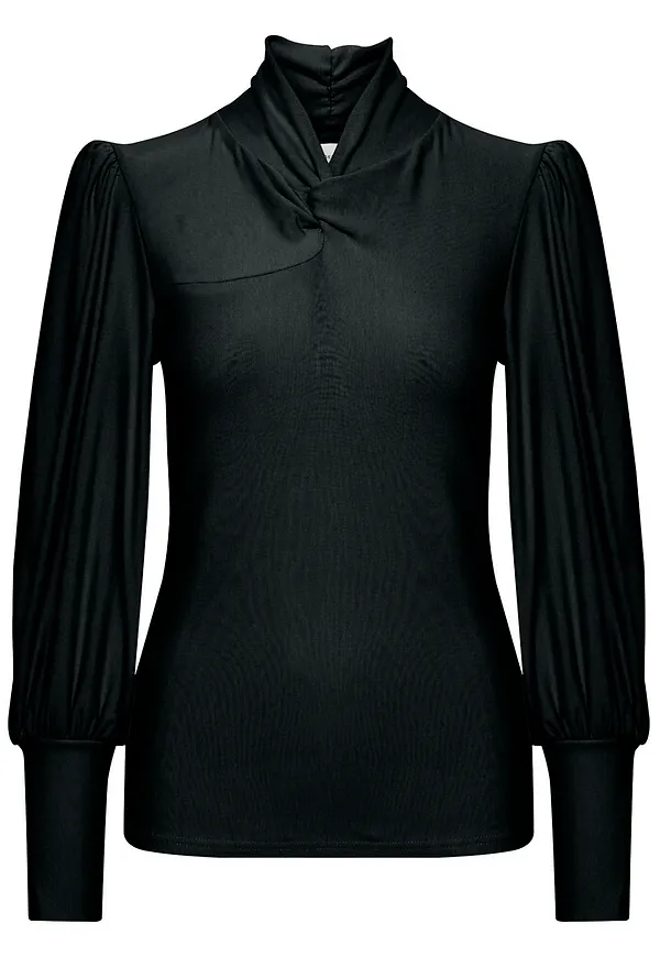 Gestuz RifaGZ knot blouse Svart, Dam