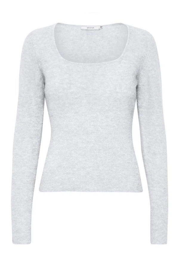 Gestuz Round-neck Knitwear Blå, Dam
