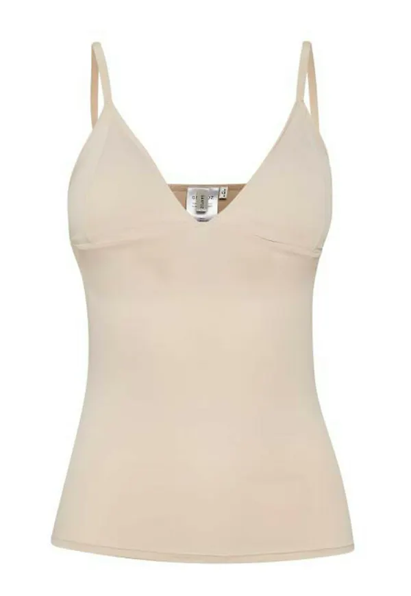 Gestuz Sleeveless Tops Beige, Dam