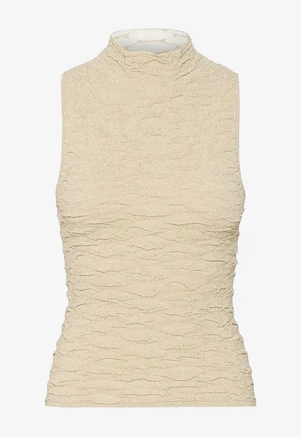 Gestuz - Topp PiccaGZ Halterneck - Beige