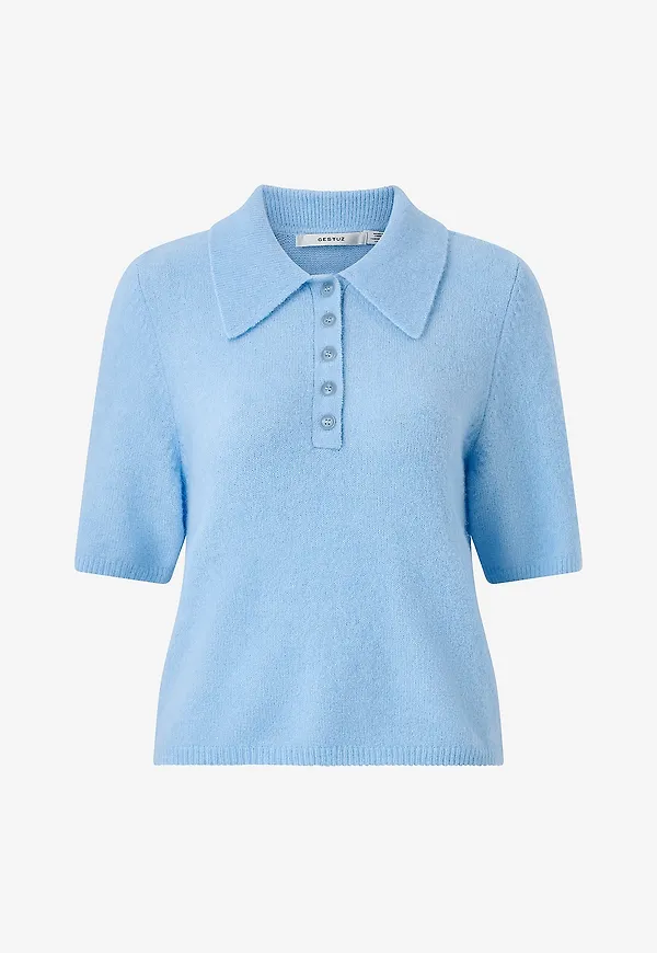 Gestuz - Tröja GZalpha ss Polo - Blå