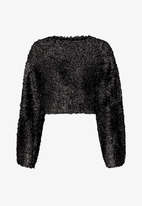 Gestuz - Tröja Mattianigz Cropped Pullover - Svart