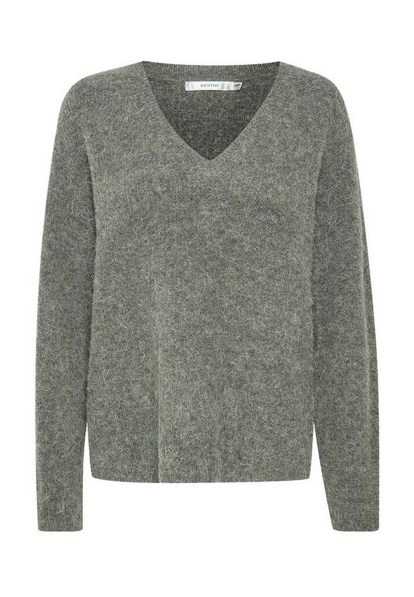 Gestuz V-neck Knitwear Grå, Dam