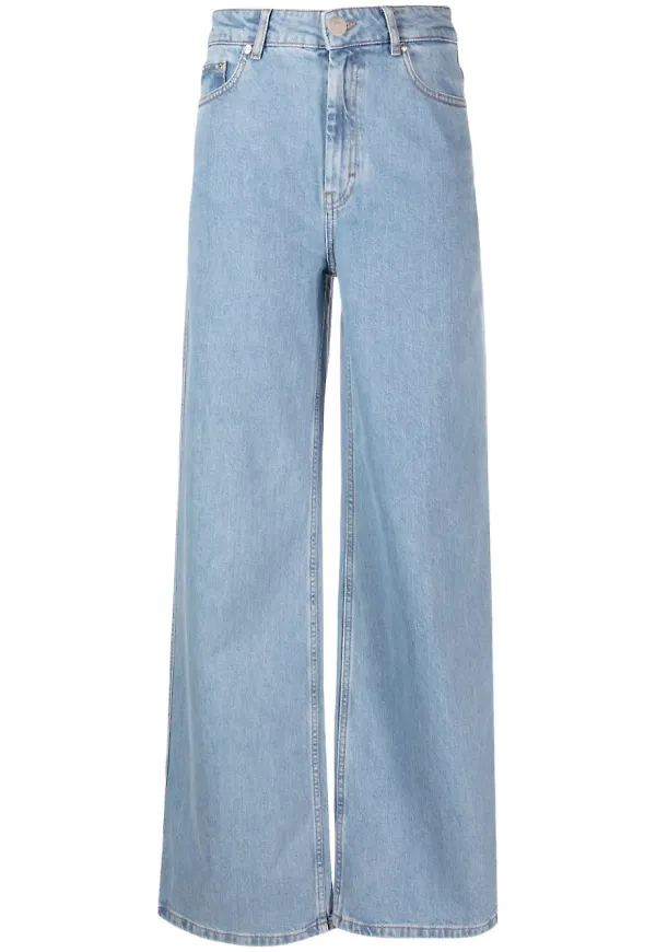 Gestuz wide leg-jeans - Blå