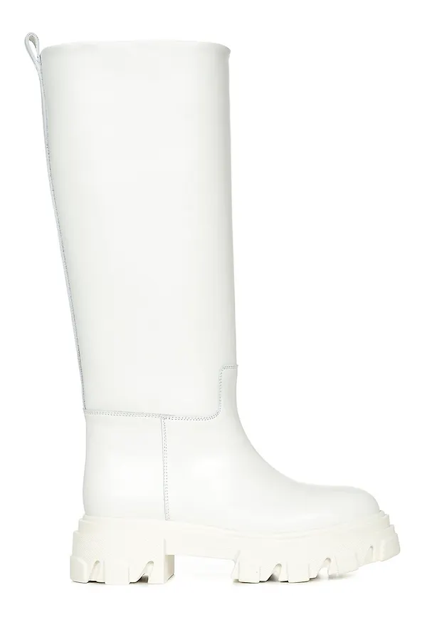 Gia Borghini High Boots Vit, Dam