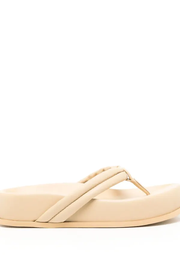 GIABORGHINI Frederique lädersandaler 40 mm - Neutral