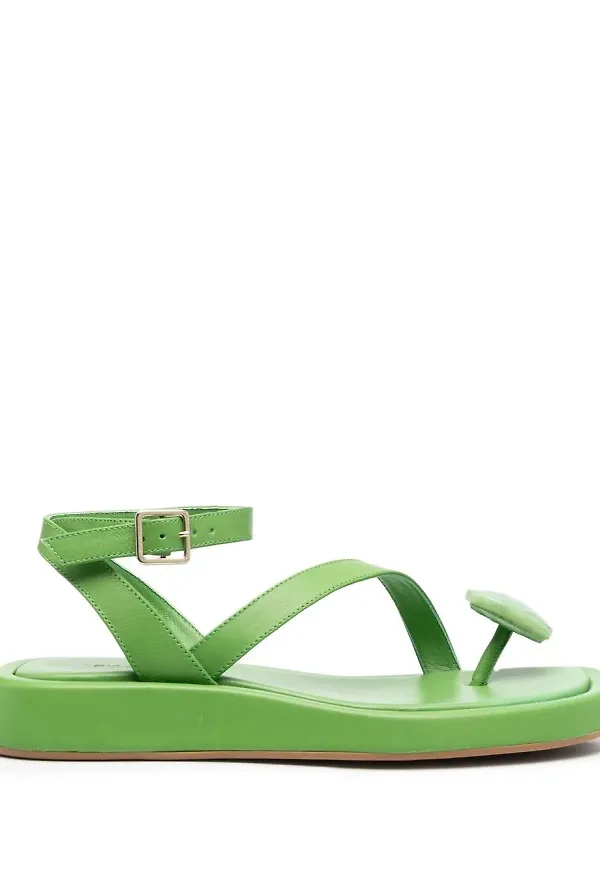 GIABORGHINI sandaler med spänne - Grön