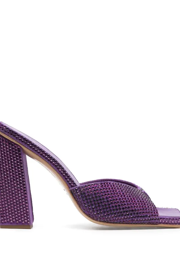 GIABORGHINI slip-ons med strass - Lila