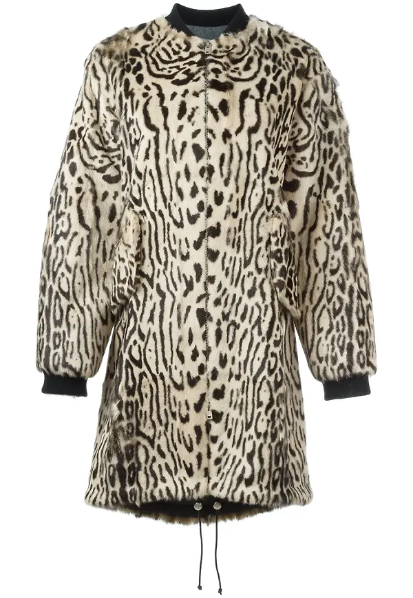 Giambattista Valli animal print coat - Neutral