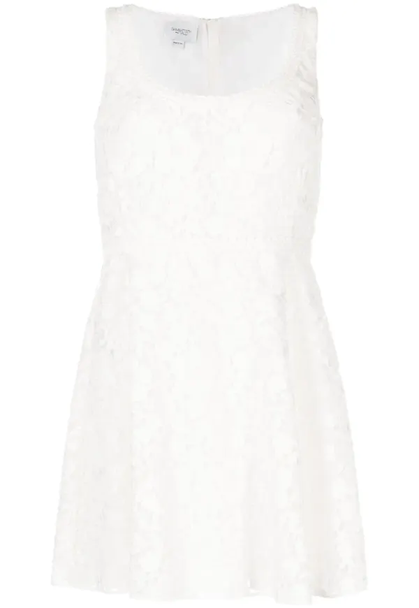 Giambattista Valli ärmlös miniklänning - Vit – Farfetch