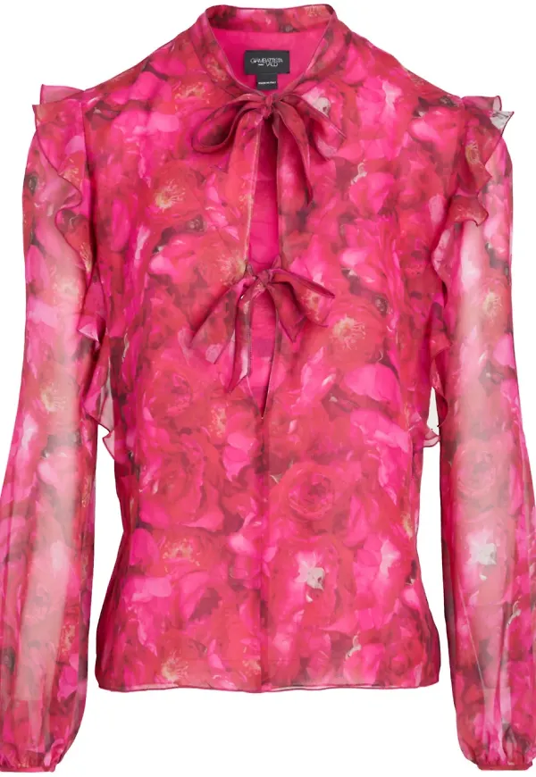 Giambattista Valli blommig blus - Rosa