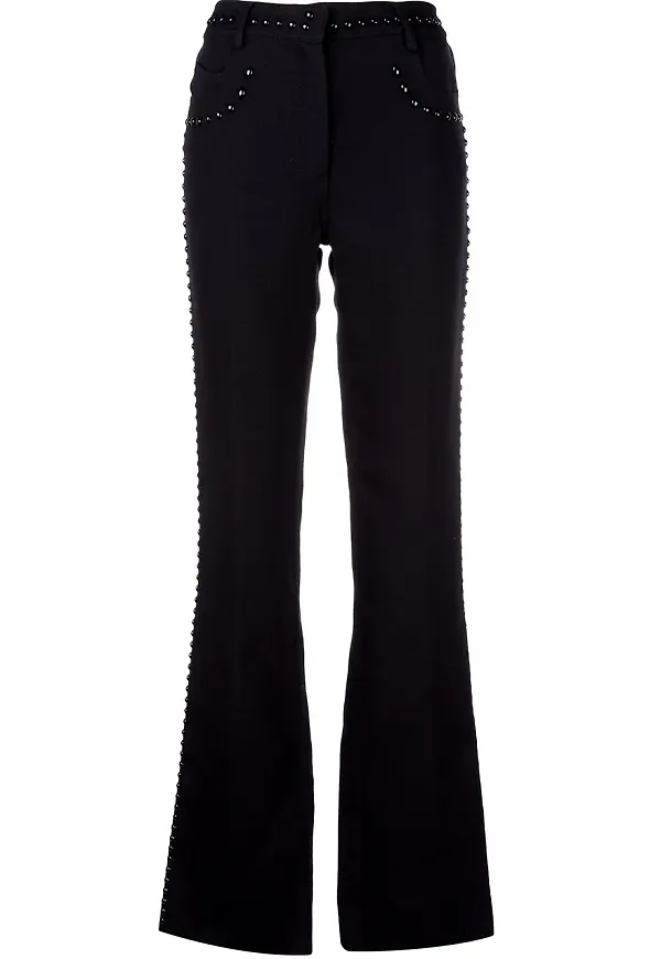 Giambattista Valli bootcut-jeans med nitar - BLACK