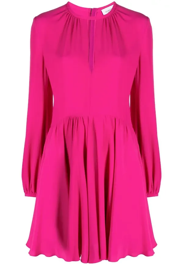 Giambattista Valli långärmad miniklänning - Rosa