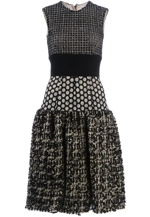 Giambattista Valli panel dress - Svart
