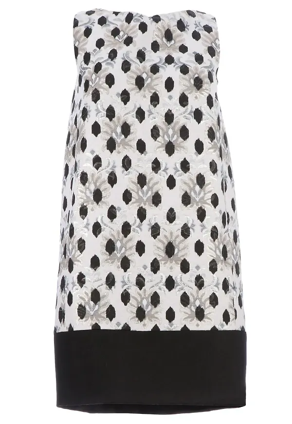 Giambattista Valli polkadot brocade shift dress - Vit – Farfetch