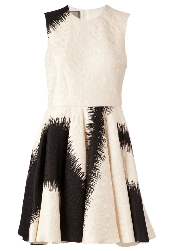 Giambattista Valli printed flared dress - Vit