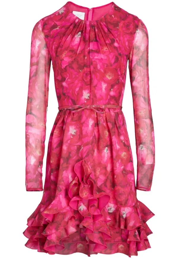 Giambattista Valli Rose Mania klänning med tryck - Rosa – Farfetch