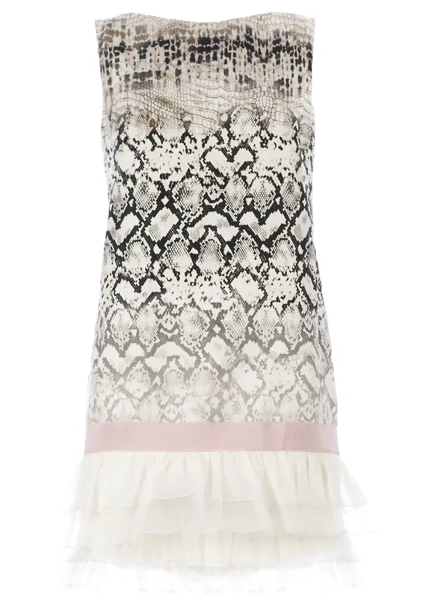 Giambattista Valli snake skin print dress - Svart