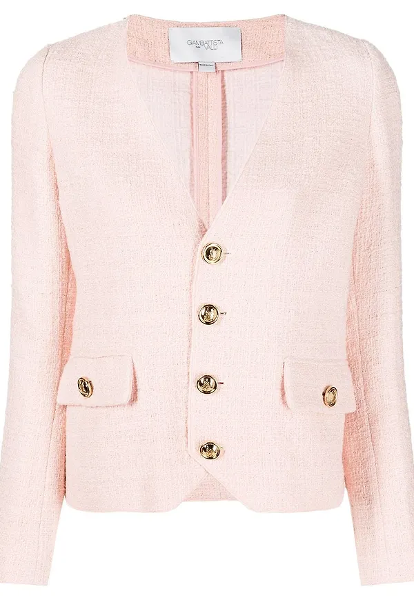 Giambattista Valli v-ringad jacka - Rosa