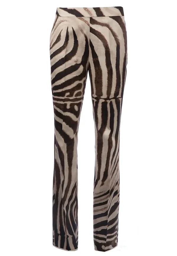 Giambattista Valli zebra print trouser - Brun