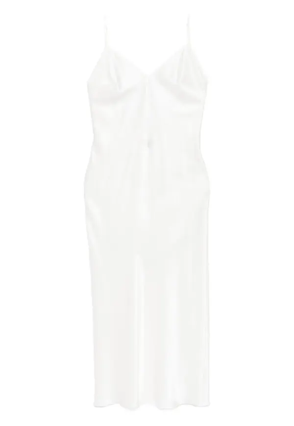 Gilda & Pearl lång slipklänning - Vit – Farfetch