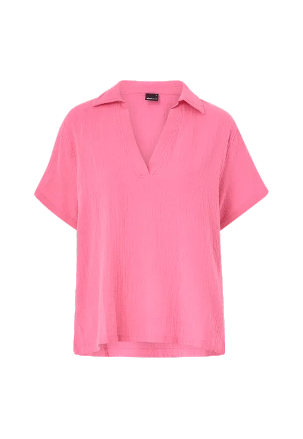 Gina Tricot - Blus Aysel Shirt - Rosa