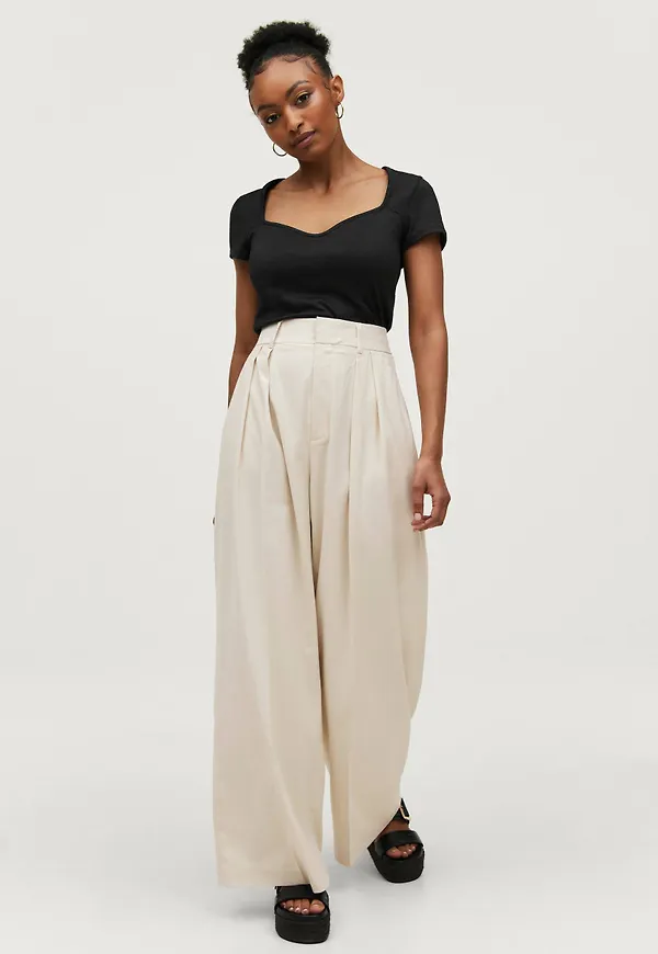 Gina Tricot - Byxa Olivia Trousers - Beige