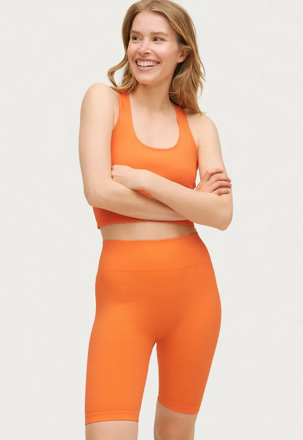 Gina Tricot - Cykelbyxor Sky Seamless Biker Pants - Orange