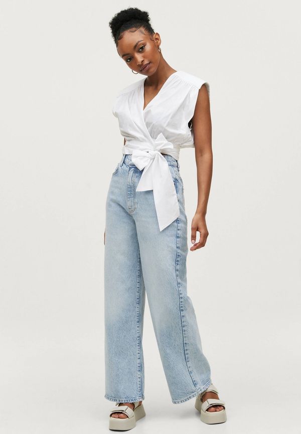 Gina Tricot - Jeans Idun Crop Wide Jeans - Blå