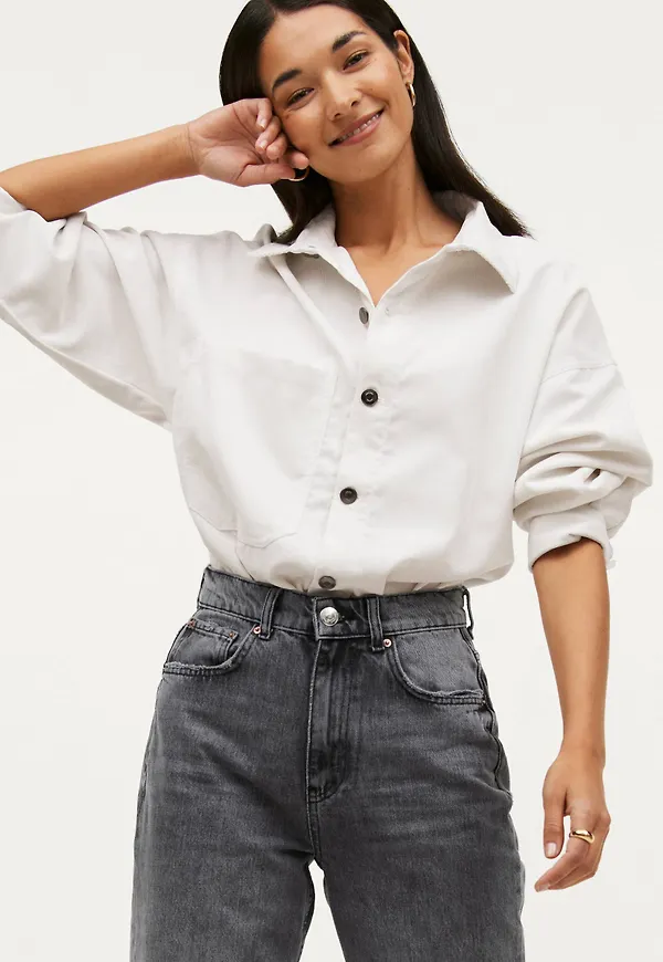 Gina Tricot - Skjorta Sofie Cord Shirt - Beige