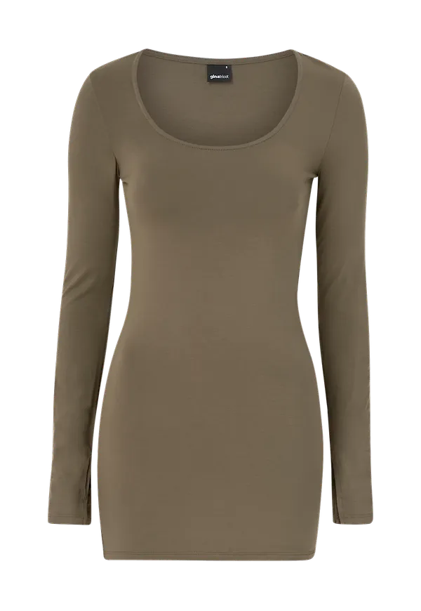 Gina Tricot - Topp Agnes Long Top - Brun