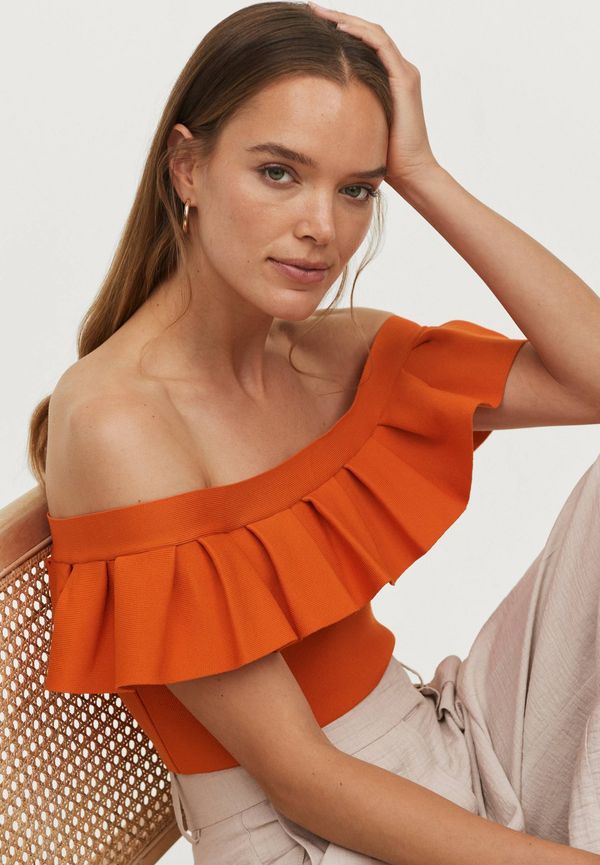 Gina Tricot - Topp Grace Knitted Top - Orange